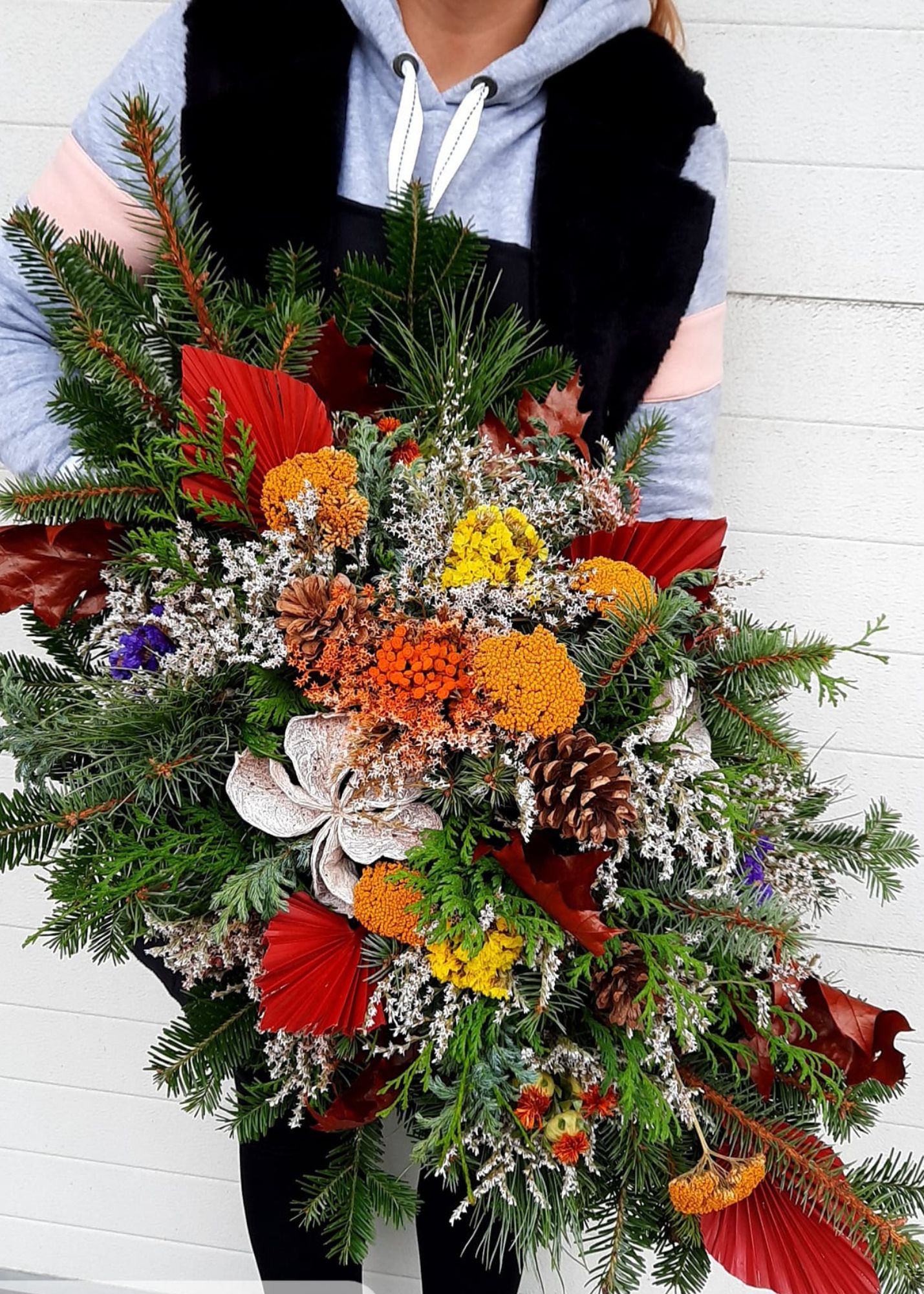 dušičková ikebana